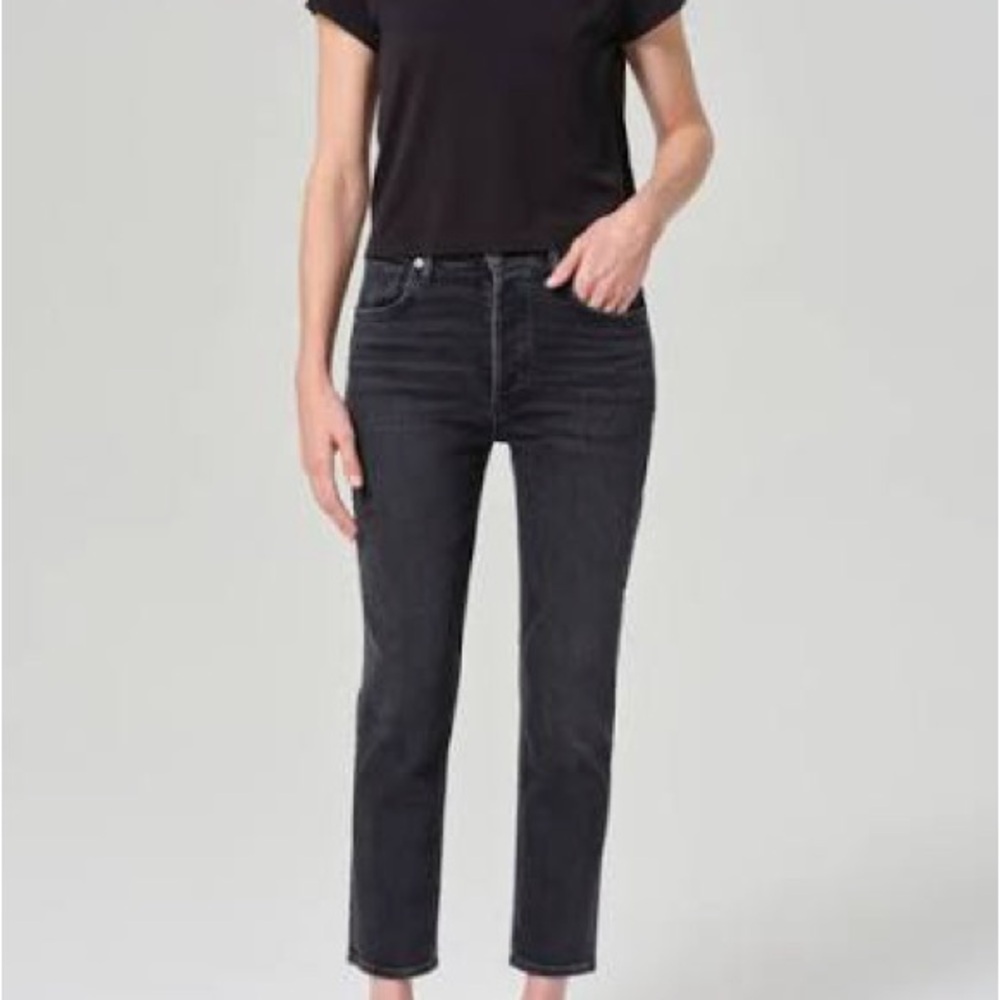 AGOLDE RILEY HIGH RISE STRAIGHT CROP (STRETCH)
IN PANORAMIC